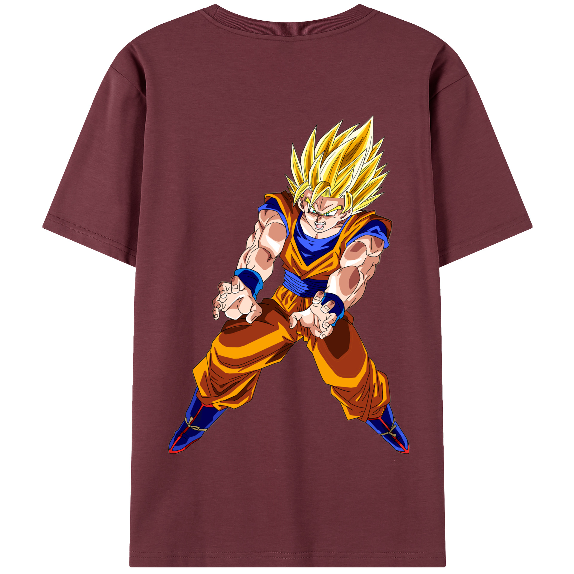 （画像用） ドラゴンボール 孫悟空（そん ごくう）Son Goku カカロット DRAGON BALL Kakarotto 綿100％半袖Tシャツ（背面プリント）